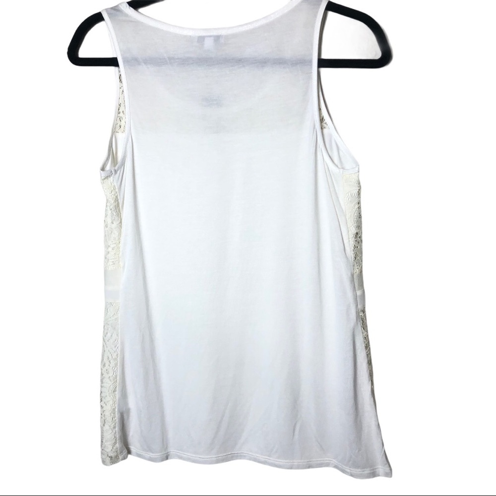 Express Sleeveless White Lace Tank Top - Picture 2 of 9